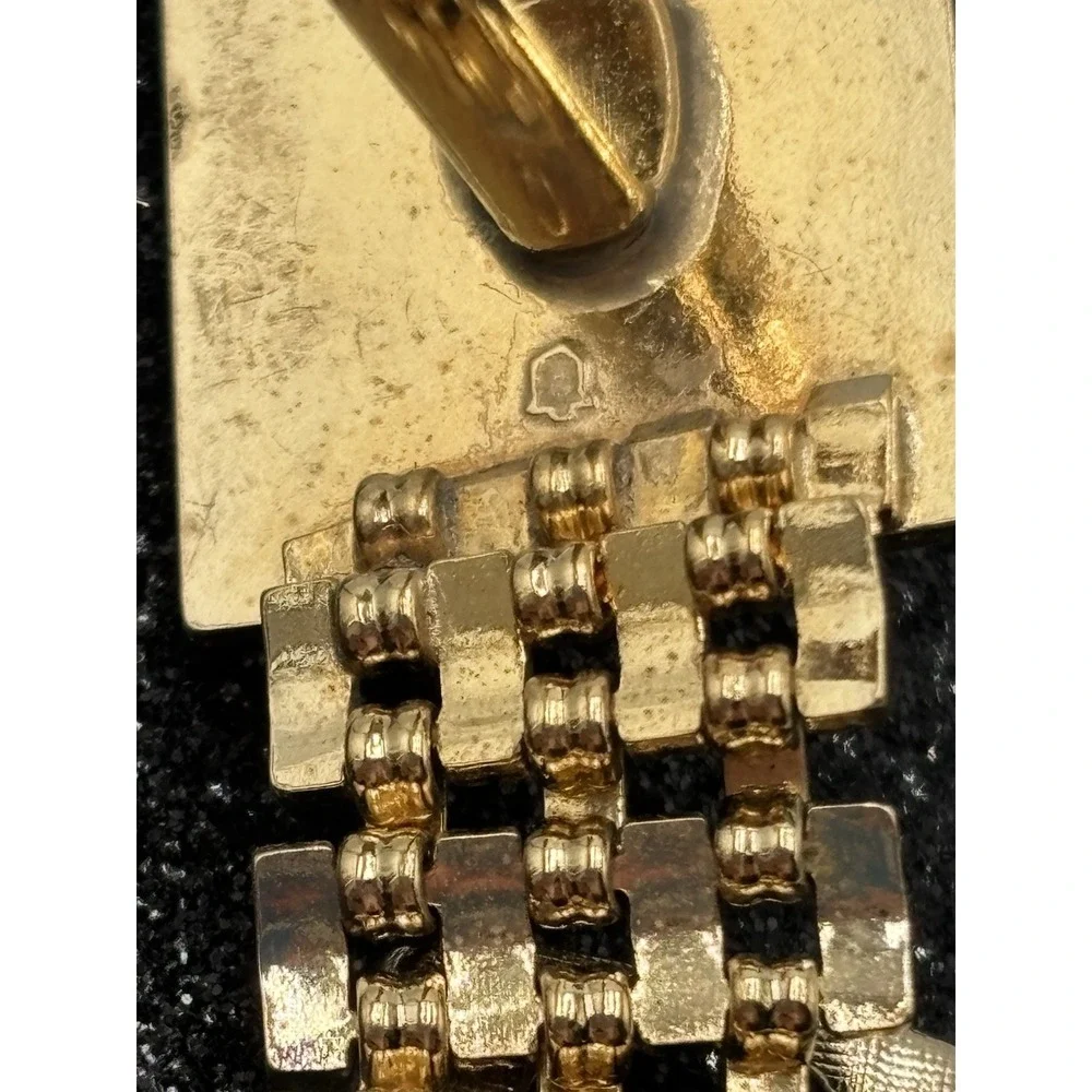 Vintage Hickok Cameo Cufflinks Tie Tack‎ Set Gold Tone Roman Intaglio Mens